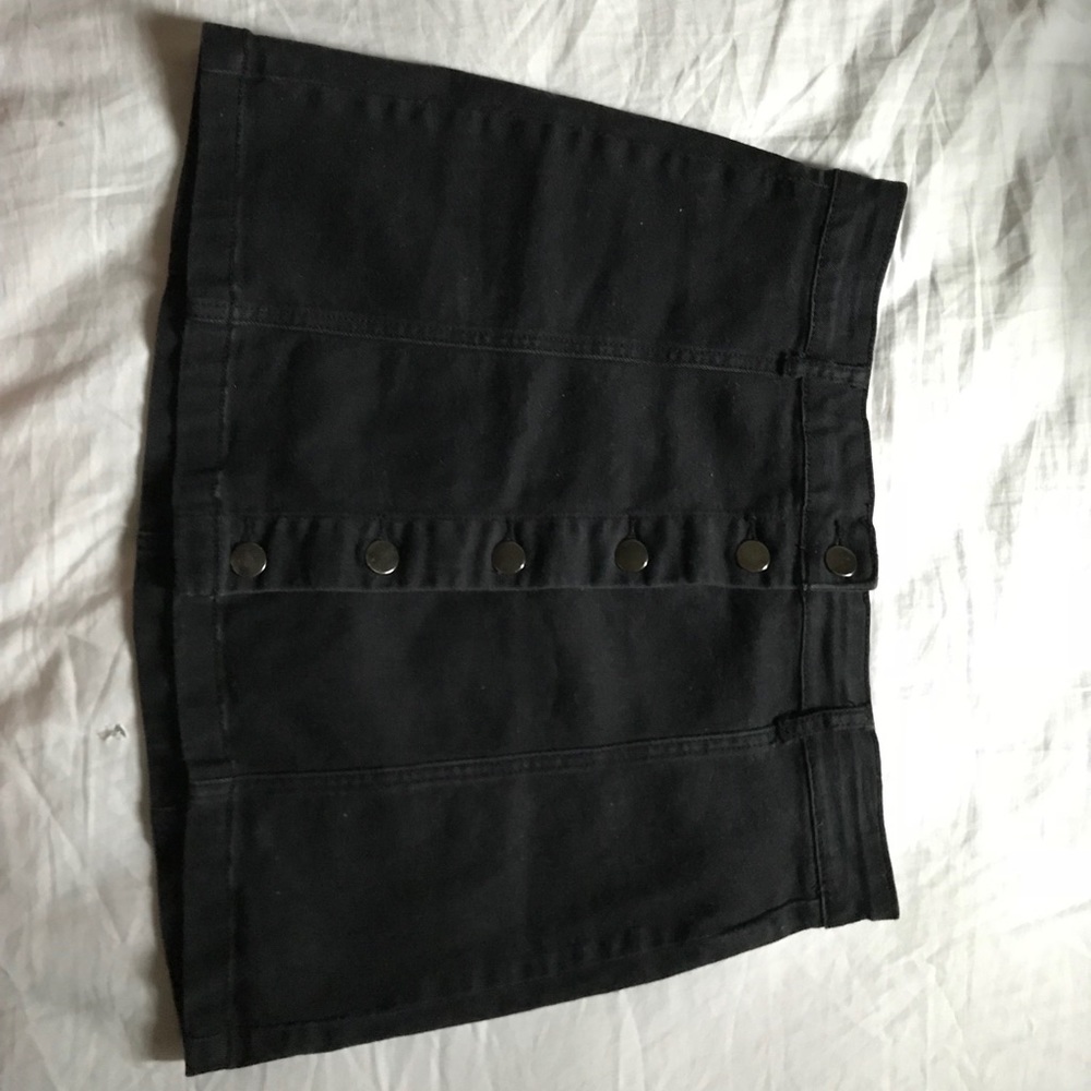 Black Jean Skirt